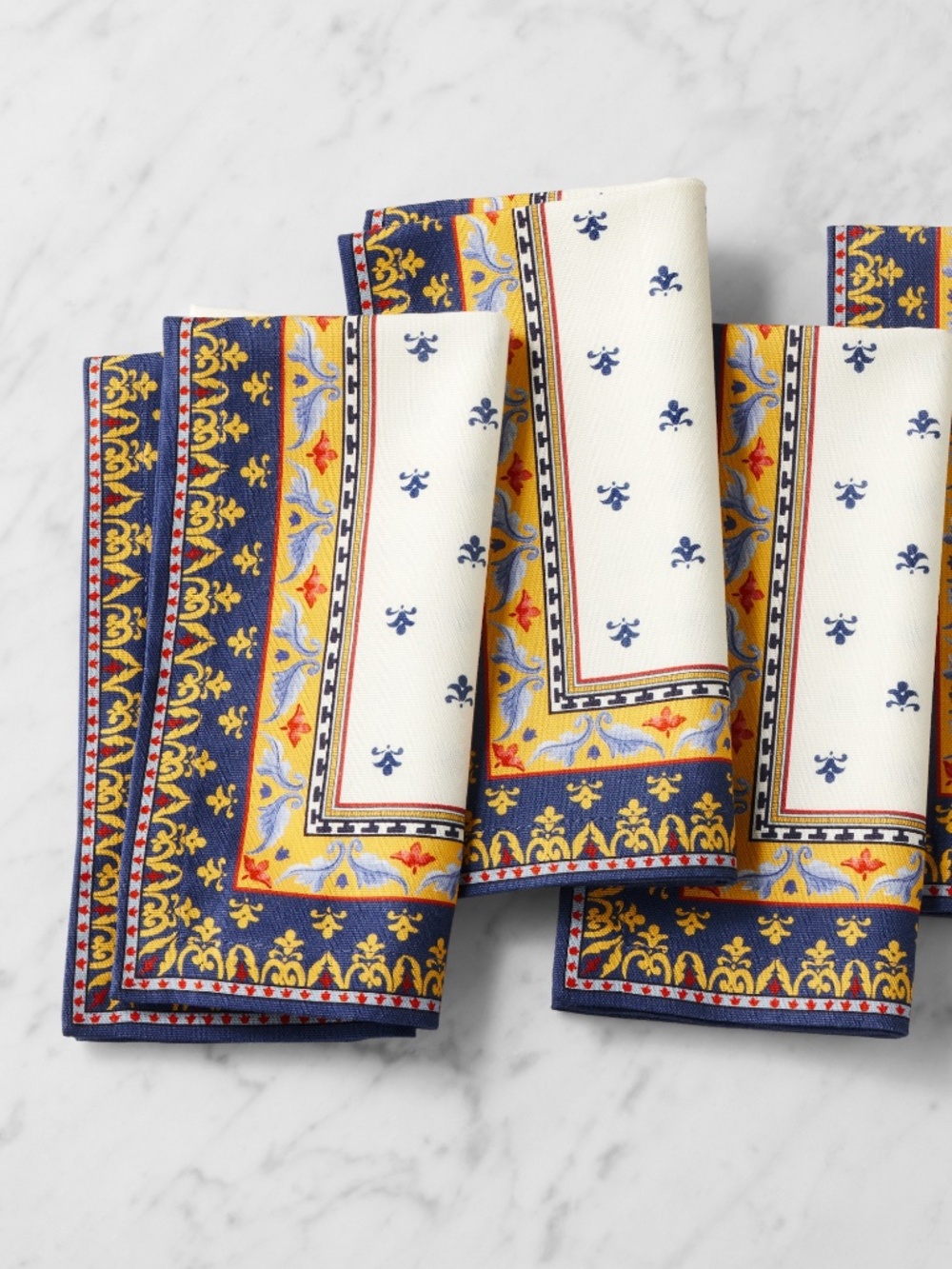 Williams Sonoma Sicily Mosaic Napkins, Set of 4